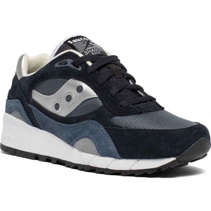 Navy / Silver Saucony Shadow 6000 Men's Sneakers | PHILIPPINES-GMW