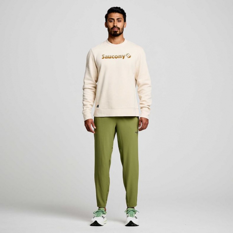 Olive Saucony Boston Woven Men's Jogger | PHILIPPINES-UOR