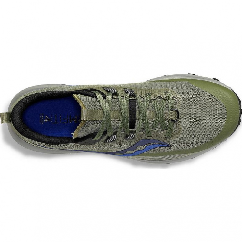 Olive Saucony Peregrine 13 Men's Trail Running Shoes | PHILIPPINES-JQY