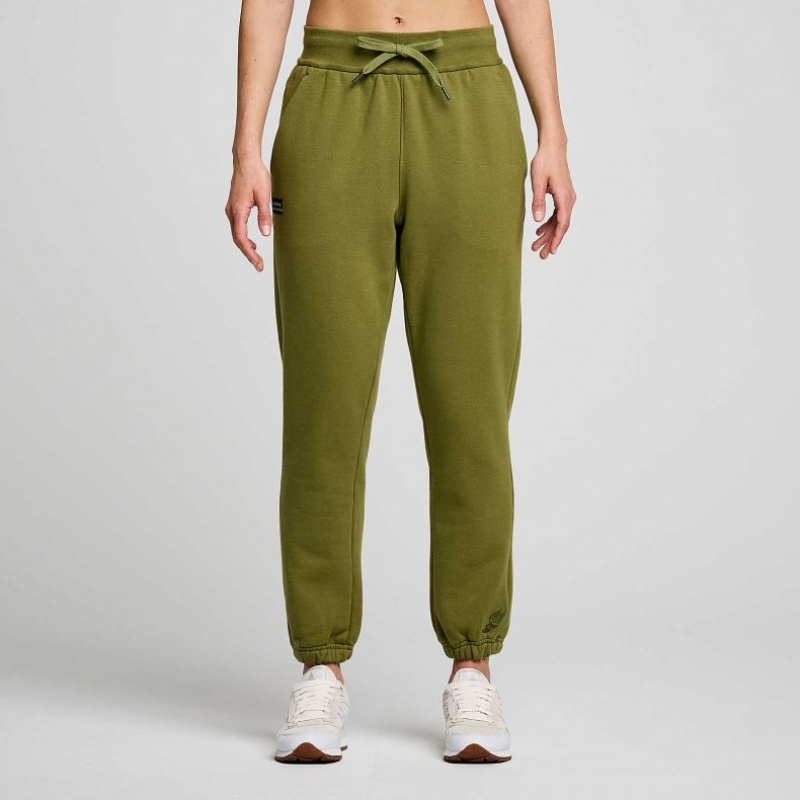 Olive Saucony Recovery Women\'s Jogger | PHILIPPINES-ZWH