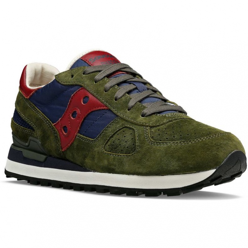 Olive Saucony Shadow Original Premium Men's Sneakers | PHILIPPINES-ZJK