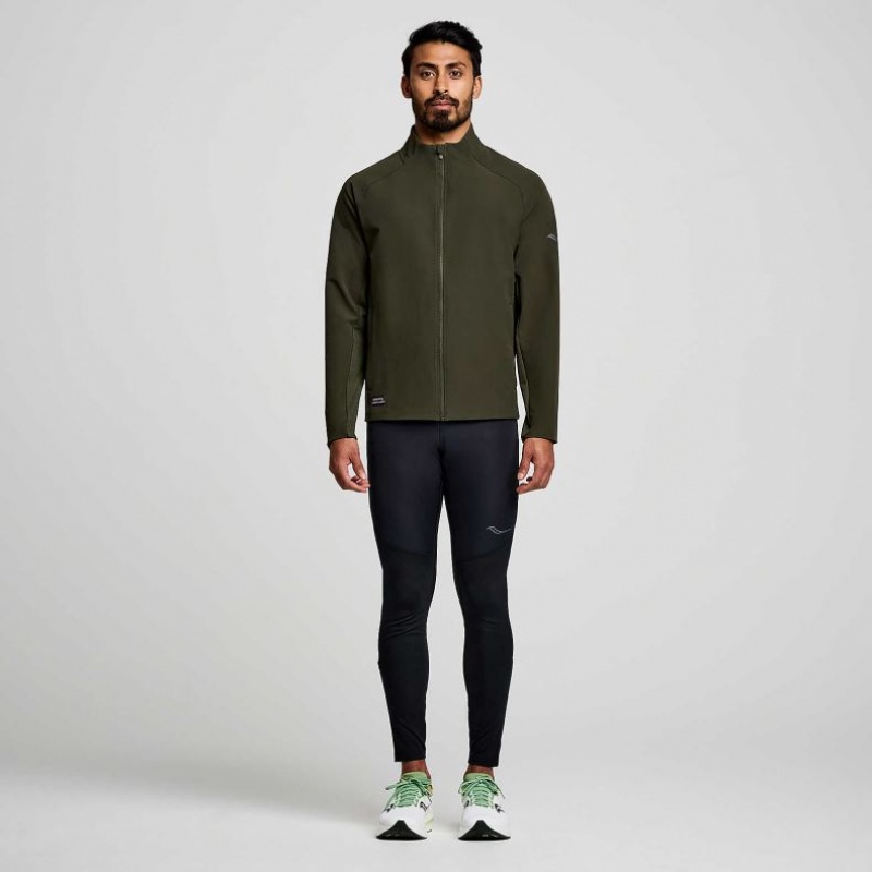 Olive Saucony Triumph Men's Jacket | PHILIPPINES-ICM