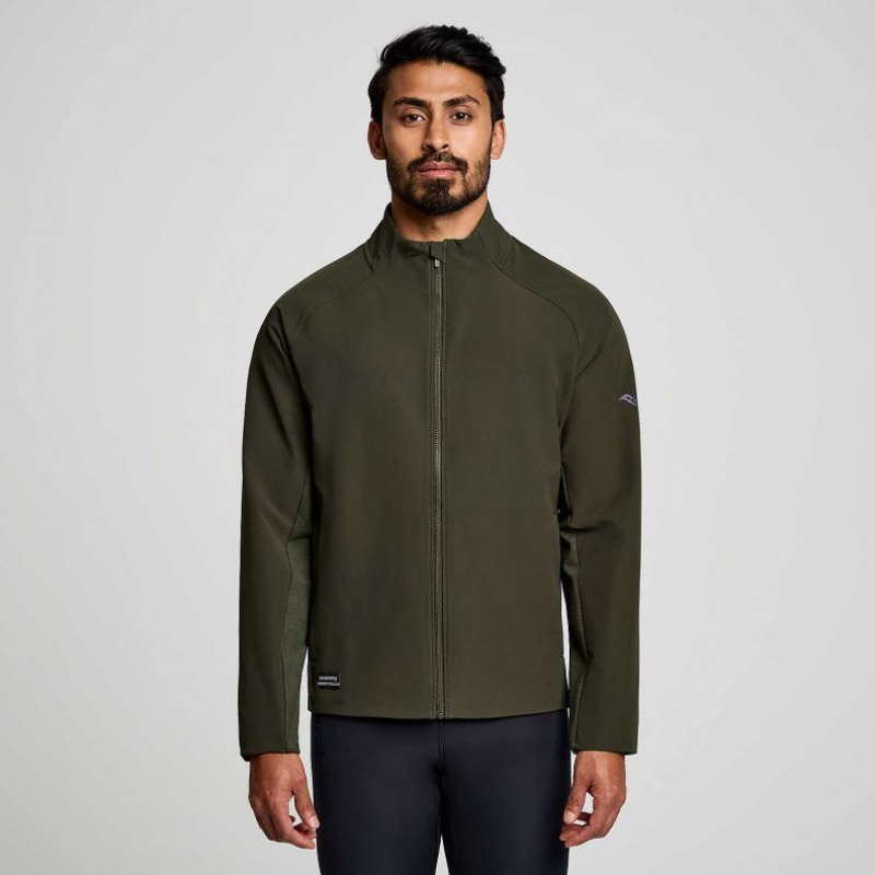 Olive Saucony Triumph Men\'s Jacket | PHILIPPINES-ICM