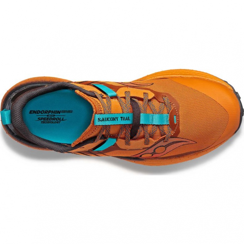 Orange Saucony Endorphin Edge Men's Trail Running Shoes | PHILIPPINES-IBJ