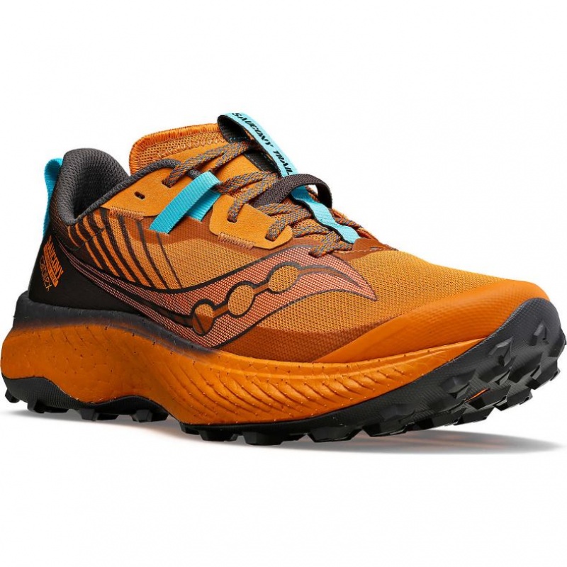 Orange Saucony Endorphin Edge Men's Trail Running Shoes | PHILIPPINES-IBJ