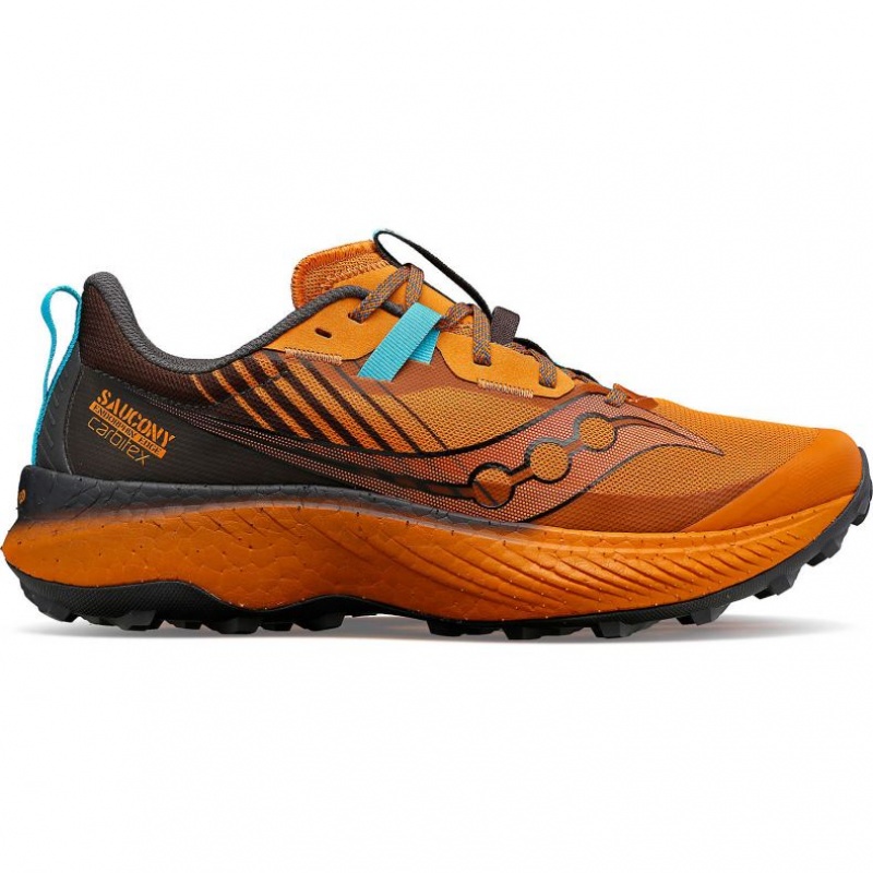 Orange Saucony Endorphin Edge Men\'s Trail Running Shoes | PHILIPPINES-IBJ