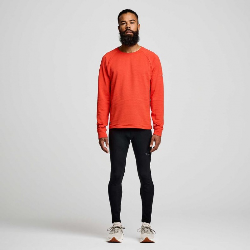 Orange Saucony Triumph 3D Crew Men's Sweatshirt | PHILIPPINES-BAT