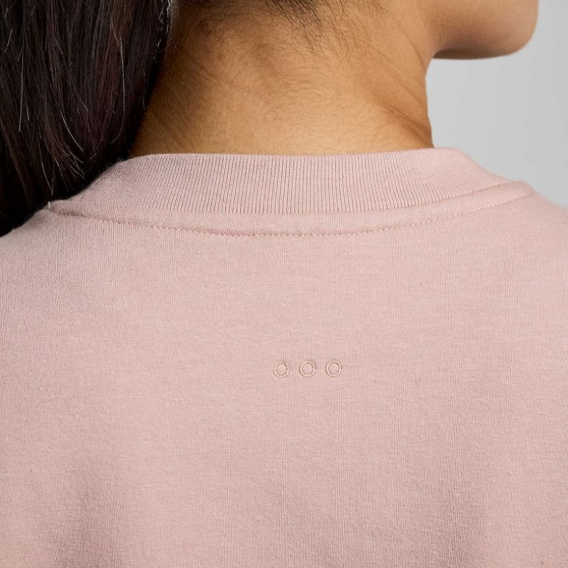 Pink Saucony Recovery Crew Women's Sweatshirt | PHILIPPINES-DMT