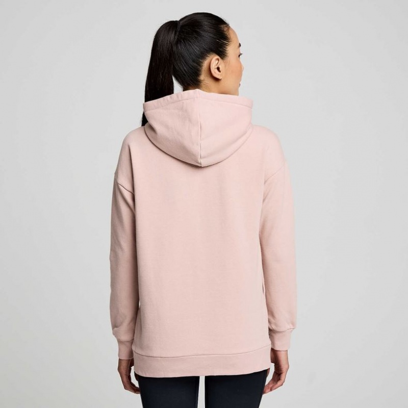 Pink Saucony Recovery Zip Tunic Women's Hoodie | PHILIPPINES-HGR