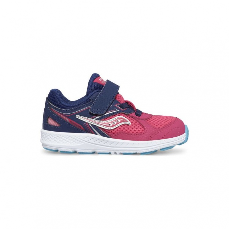 Pink / Navy Saucony Cohesion 14 A/C Jr. Little Kids\' Sneakers | PHILIPPINES-KDY