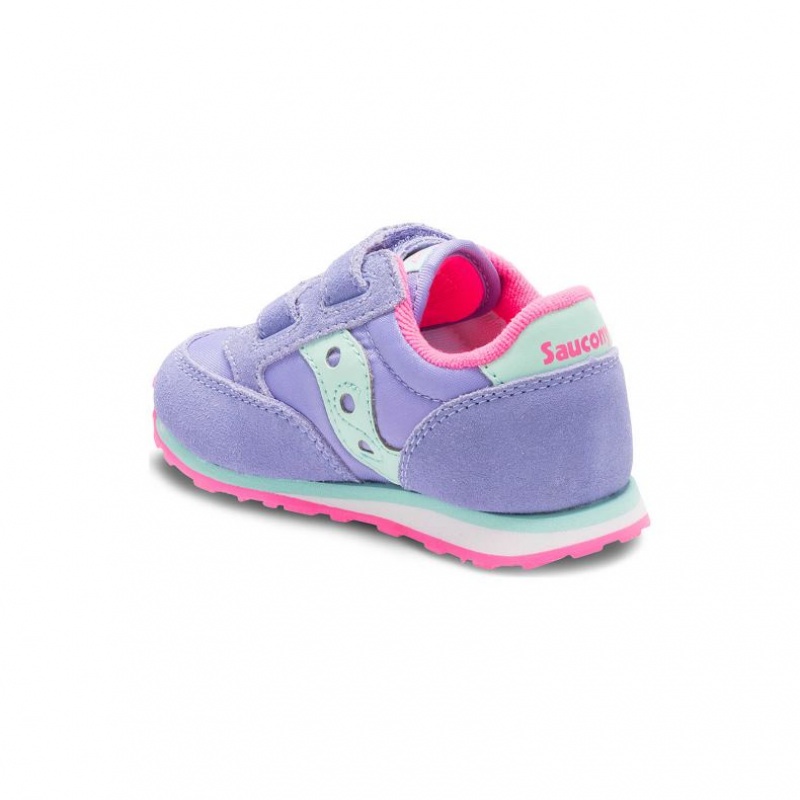 Purple Saucony Baby Jazz Hook & Loop Little Kids' Sneakers | PHILIPPINES-RNC