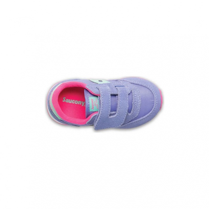 Purple Saucony Baby Jazz Hook & Loop Little Kids' Sneakers | PHILIPPINES-RNC