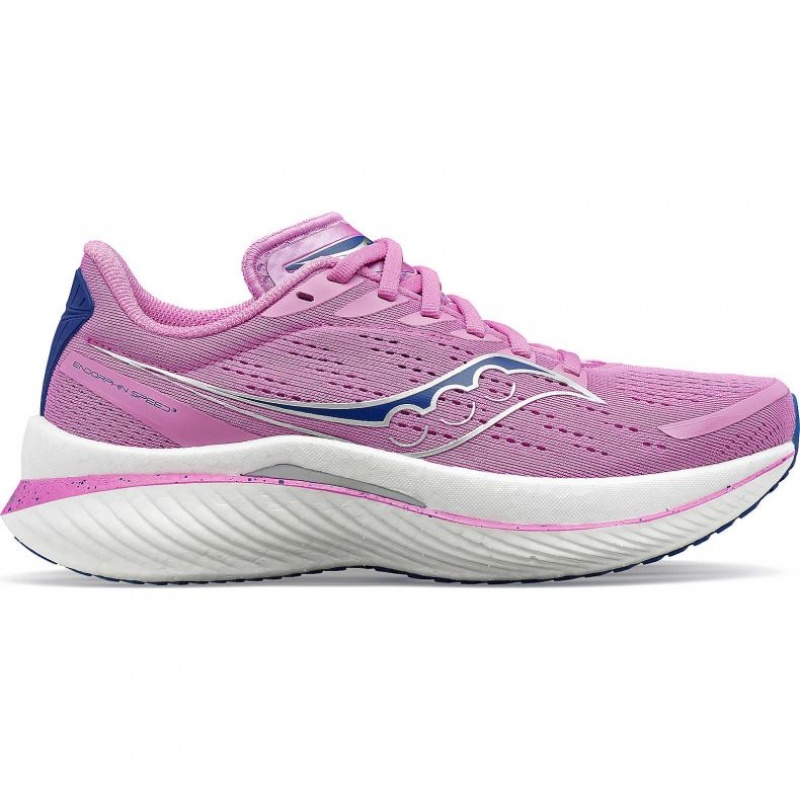 Purple Saucony Endorphin Speed 3 Women\'s Running Shoes | PHILIPPINES-OSA