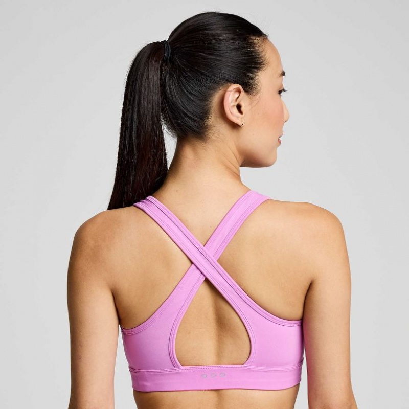 Purple Saucony Fortify Women's Bra | PHILIPPINES-ZXO