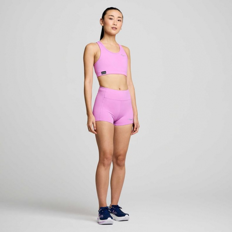 Purple Saucony Fortify Women's Bra | PHILIPPINES-ZXO