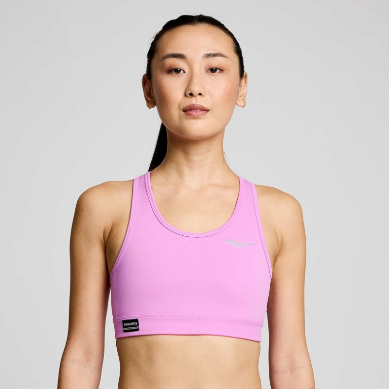 Purple Saucony Fortify Women\'s Bra | PHILIPPINES-ZXO