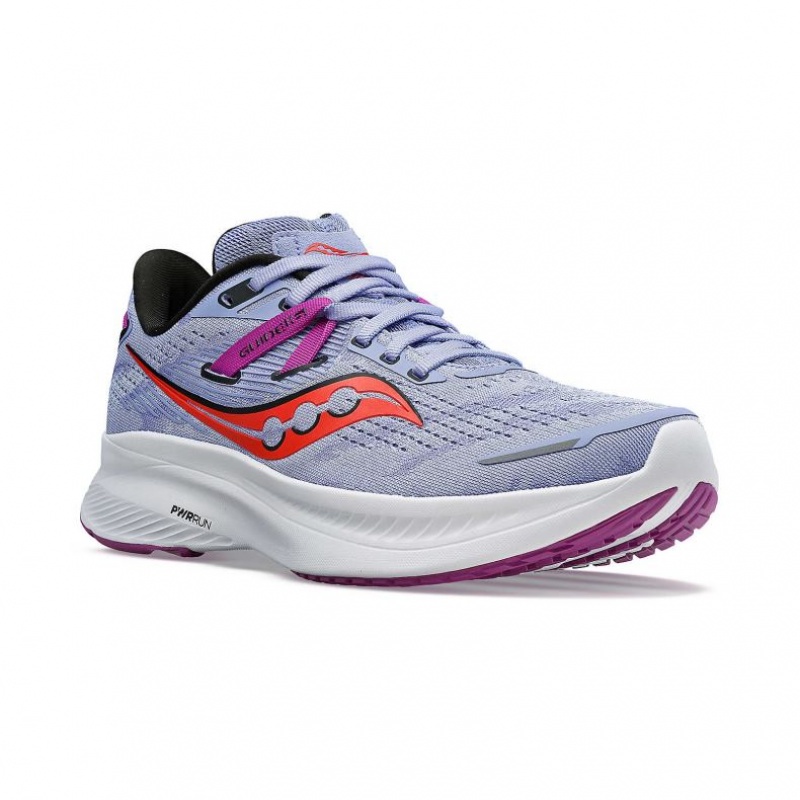 Purple Saucony Guide 16 Women's Running Shoes | PHILIPPINES-MBA