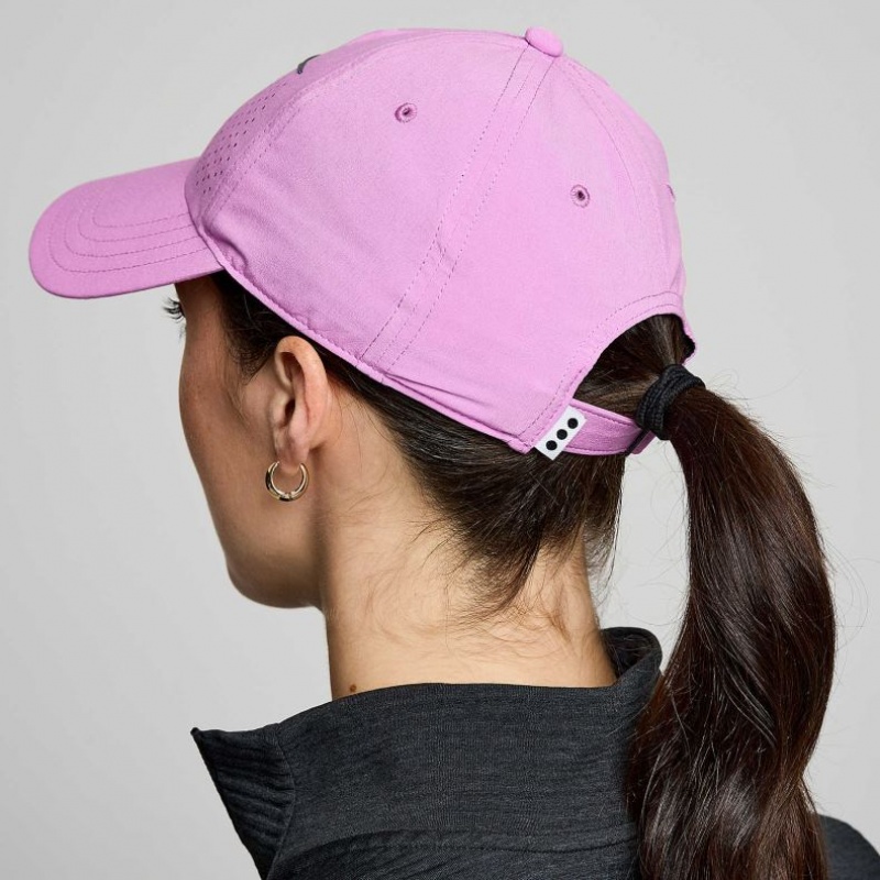 Purple Saucony Outpace Petite Women's Hat | PHILIPPINES-WZD