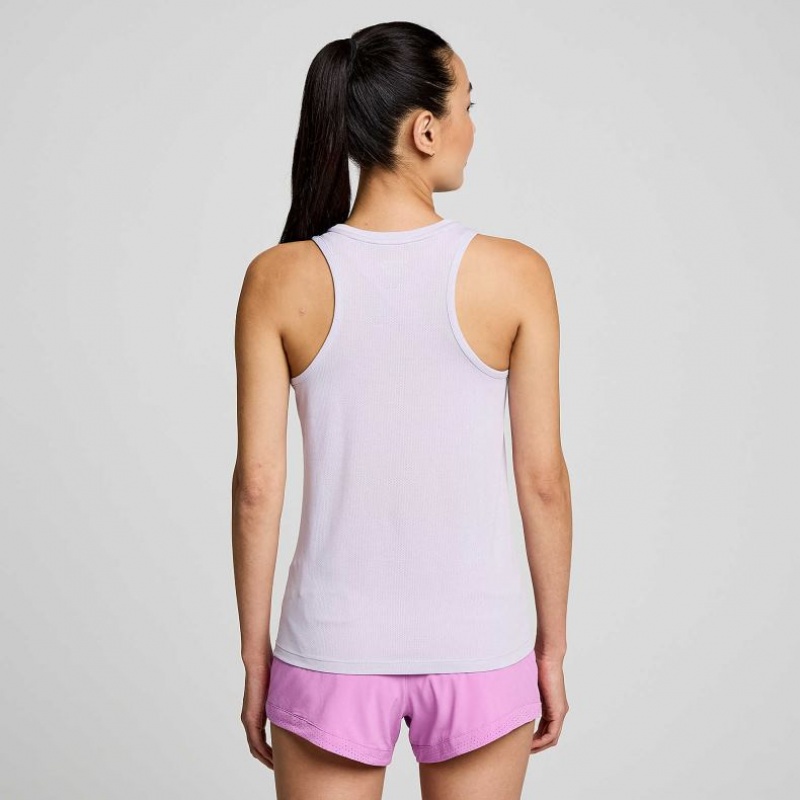 Purple Saucony Stopwatch Women's Singlet | PHILIPPINES-ITA