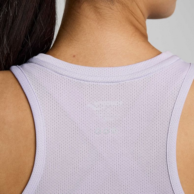 Purple Saucony Stopwatch Women's Singlet | PHILIPPINES-ITA