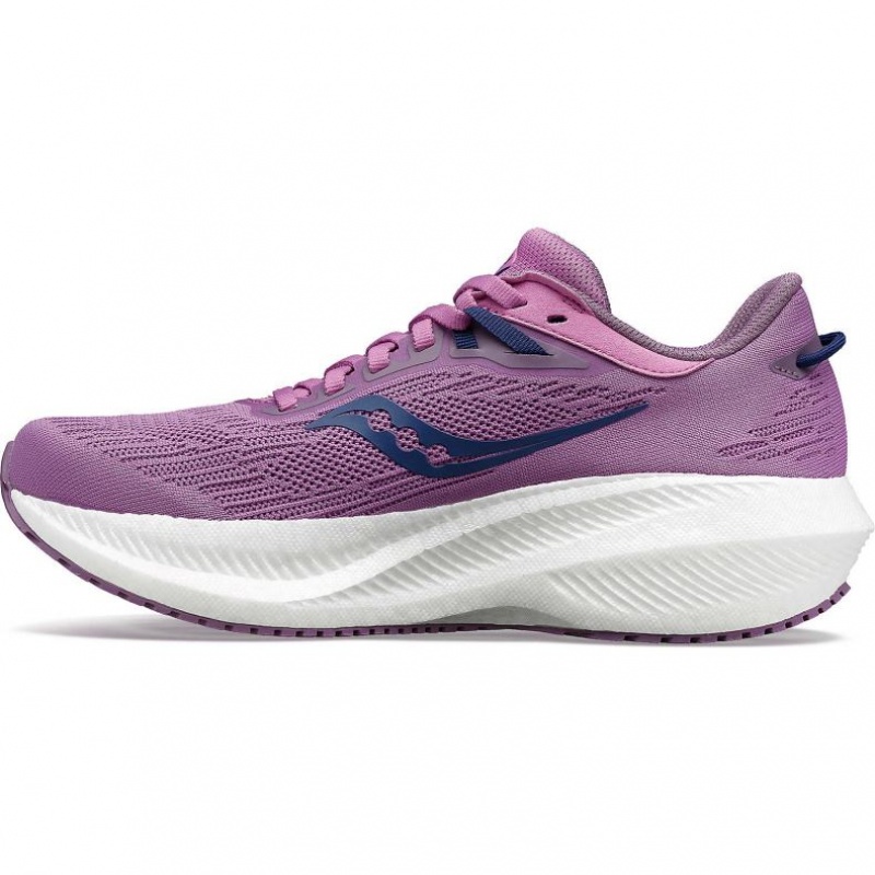 Purple Saucony Triumph 21 Women's Running Shoes | PHILIPPINES-ZRA