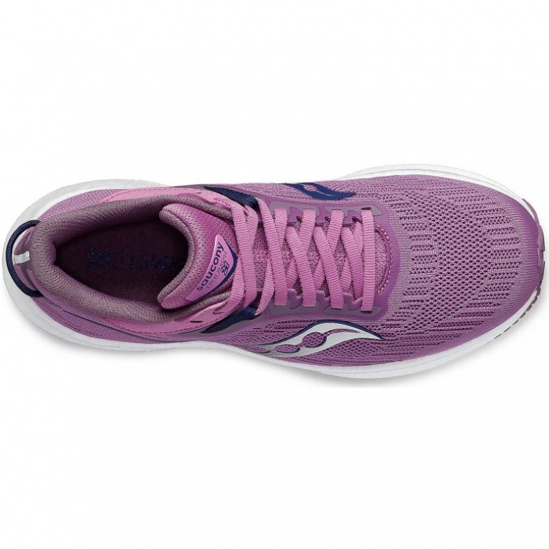 Purple Saucony Triumph 21 Women's Running Shoes | PHILIPPINES-ZRA