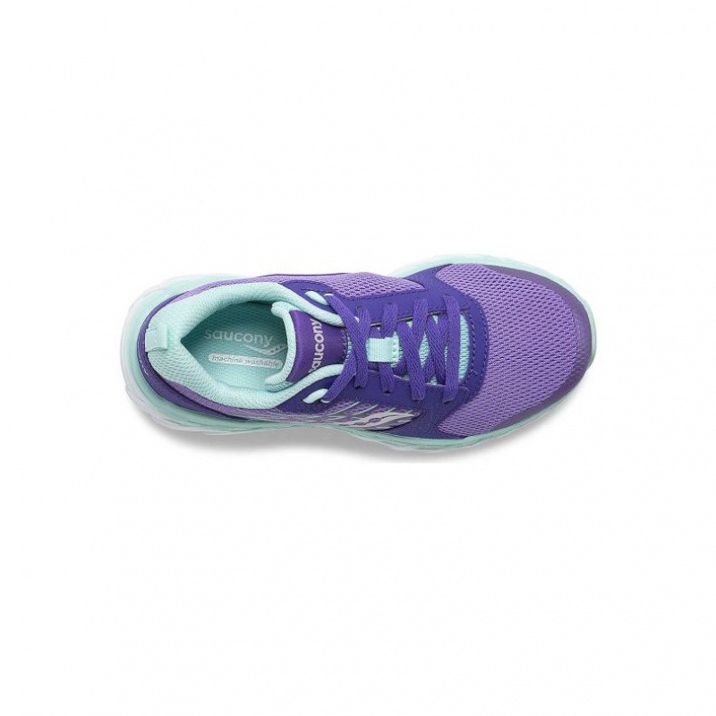 Purple Saucony Wind 2.0 Lace Big Kids' Sneakers | PHILIPPINES-BXZ