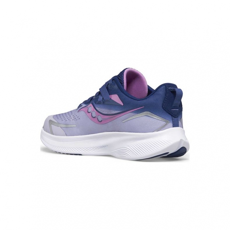 Purple / Indigo Saucony Ride 15 Big Kids' Sneakers | PHILIPPINES-RAB