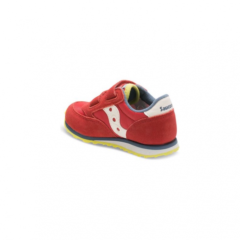 Red Saucony Baby Jazz Hook & Loop Little Kids' Sneakers | PHILIPPINES-XMA