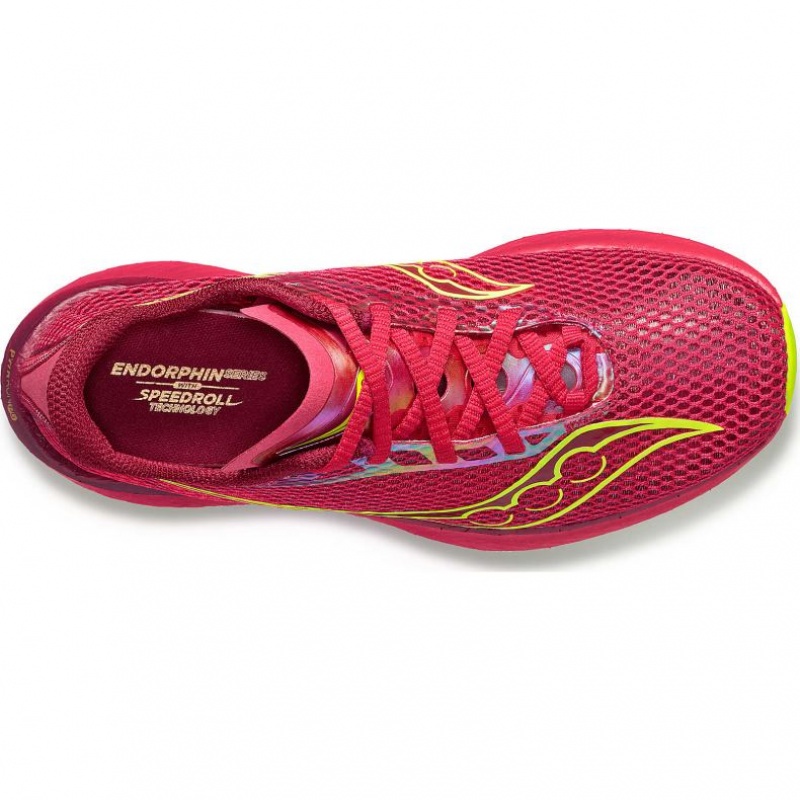 Red Saucony Endorphin Pro 3 Women's Running Shoes | PHILIPPINES-HOA