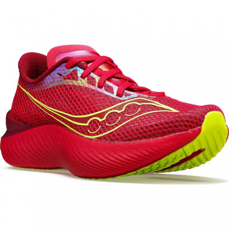 Red Saucony Endorphin Pro 3 Women's Running Shoes | PHILIPPINES-HOA