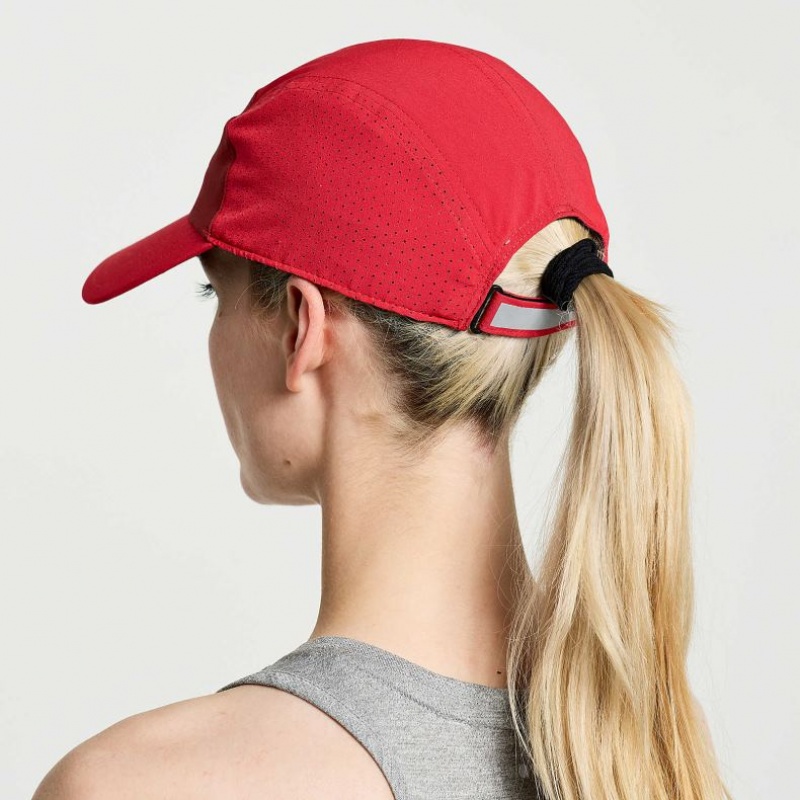 Red Saucony Outpace Women's Hat | PHILIPPINES-ZMR