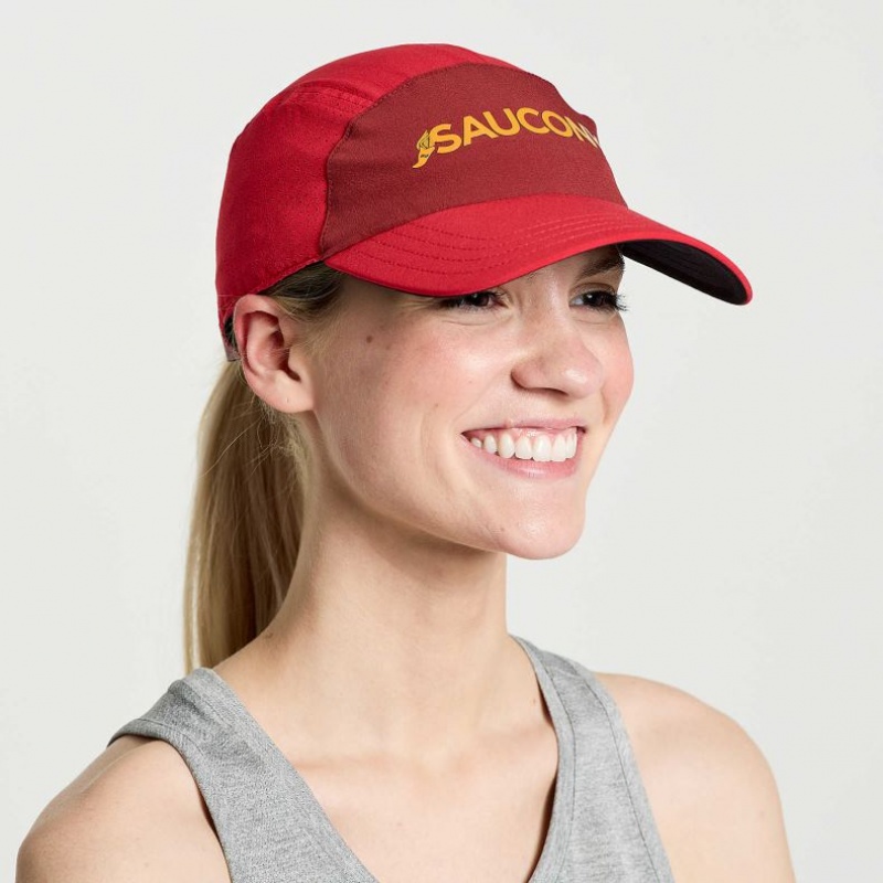 Red Saucony Outpace Women\'s Hat | PHILIPPINES-ZMR