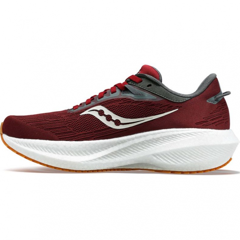 Red Saucony Triumph 21 Men's Running Shoes | PHILIPPINES-TYS