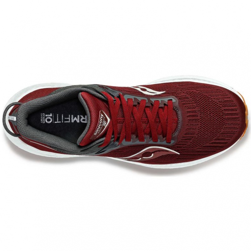 Red Saucony Triumph 21 Men's Running Shoes | PHILIPPINES-TYS