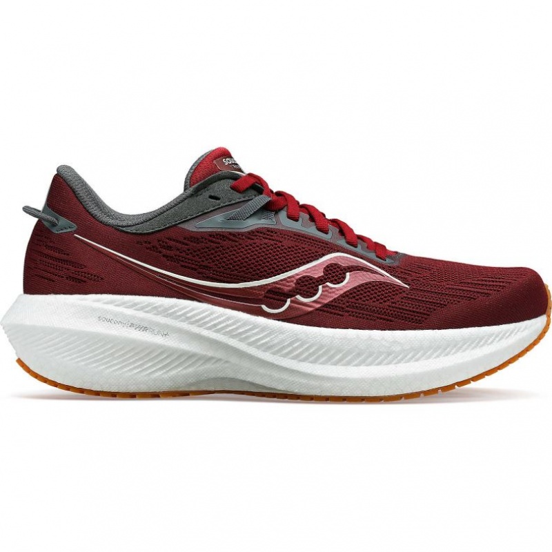 Red Saucony Triumph 21 Men\'s Running Shoes | PHILIPPINES-TYS