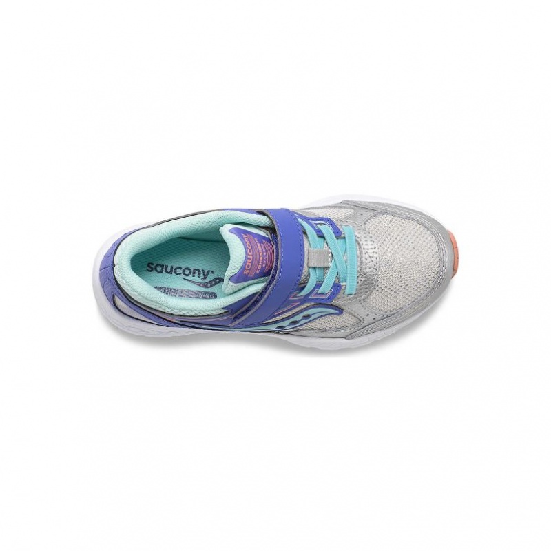 Silver Saucony Cohesion 14 A/C Big Kids' Sneakers | PHILIPPINES-GBE