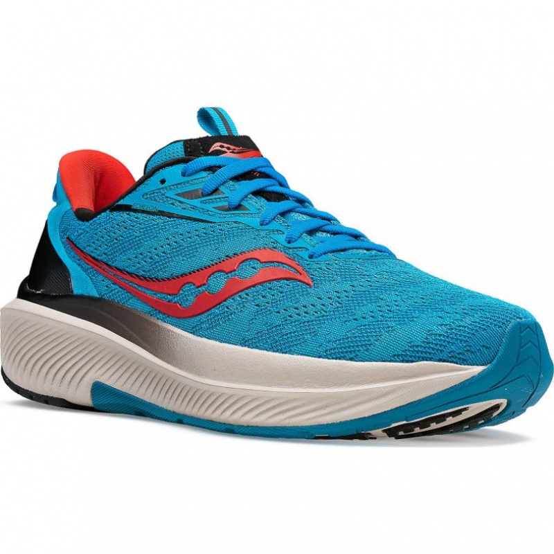 Turquoise Saucony Echelon 9 Men's Running Shoes | PHILIPPINES-ENT