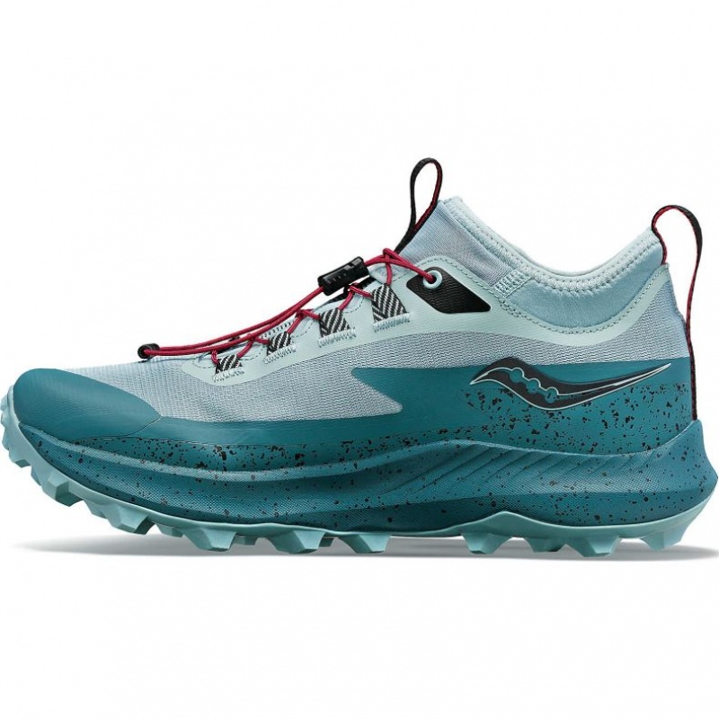 Turquoise Saucony Peregrine 13 ST Women's Trail Running Shoes | PHILIPPINES-UAZ