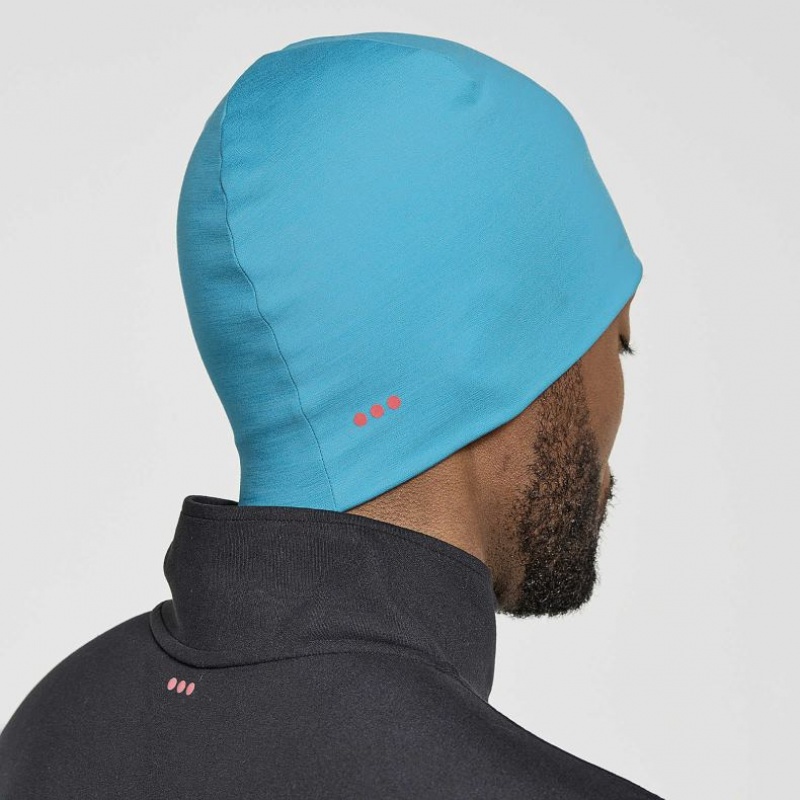 Turquoise Saucony Solstice Men's Beanie | PHILIPPINES-TGN