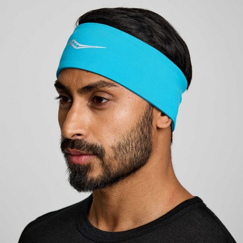 Turquoise Saucony Solstice Men\'s Headband | PHILIPPINES-NST