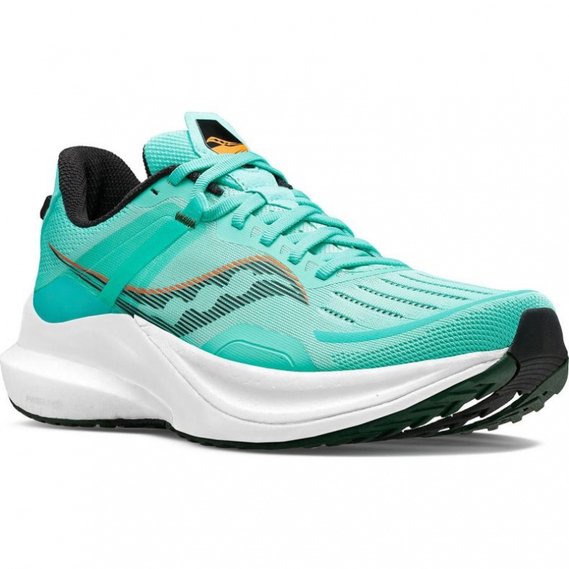 Turquoise Saucony Tempus Men's Running Shoes | PHILIPPINES-UXI