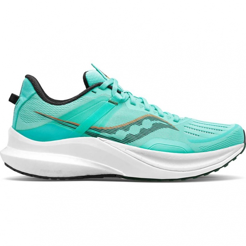 Turquoise Saucony Tempus Men\'s Running Shoes | PHILIPPINES-UXI