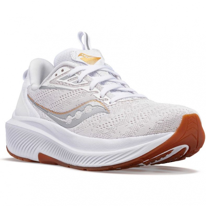 White Saucony Echelon 9 Men's Wide Running Shoes | PHILIPPINES-JNO