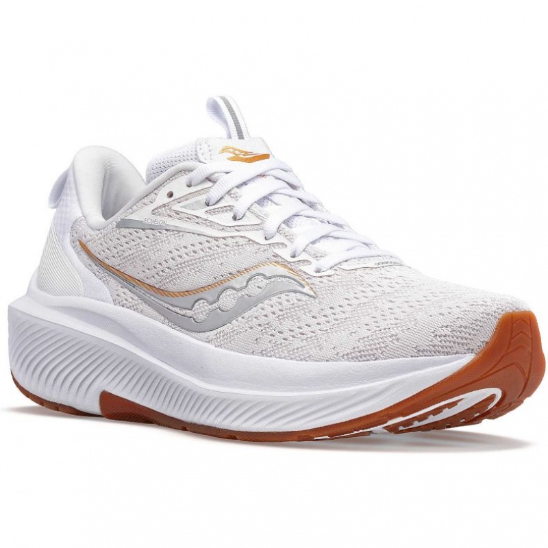 White Saucony Echelon 9 Women's Running Shoes | PHILIPPINES-VDM