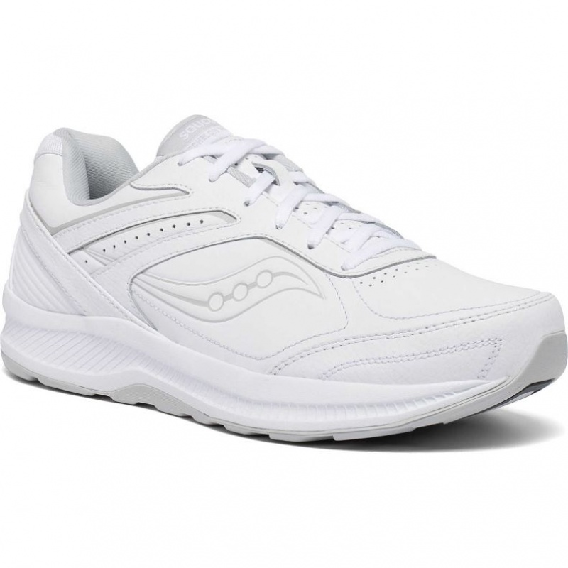 White Saucony Echelon Walker 3 Men's Walking Shoes | PHILIPPINES-ABP