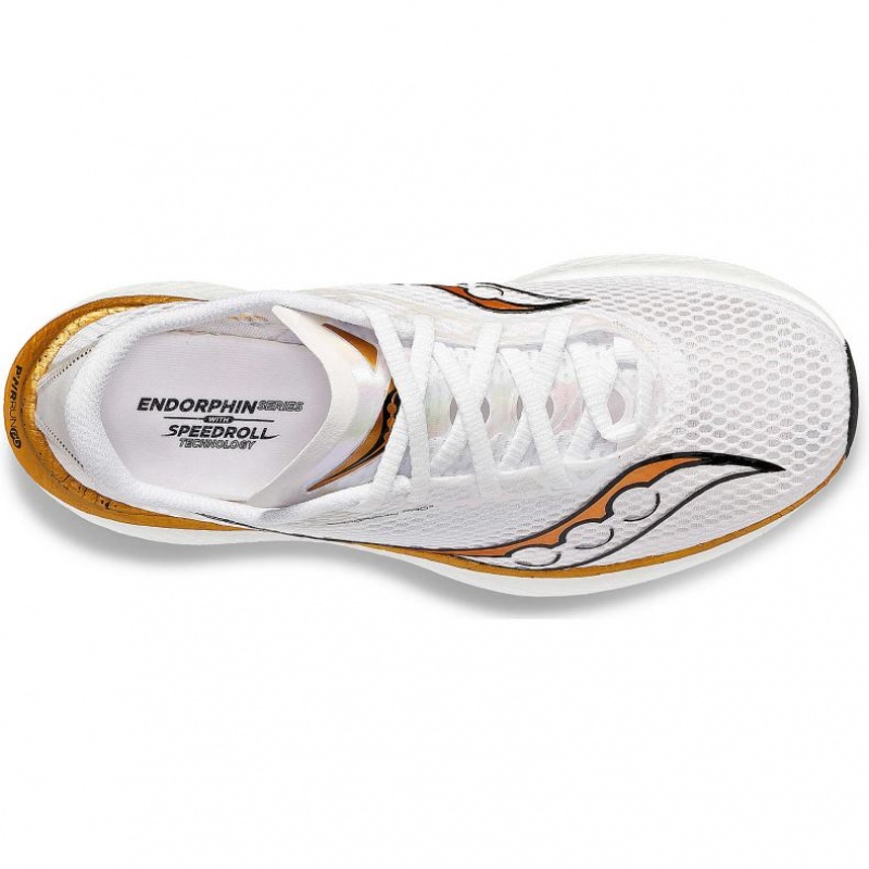 White Saucony Endorphin Pro 3 Men's Running Shoes | PHILIPPINES-DUL