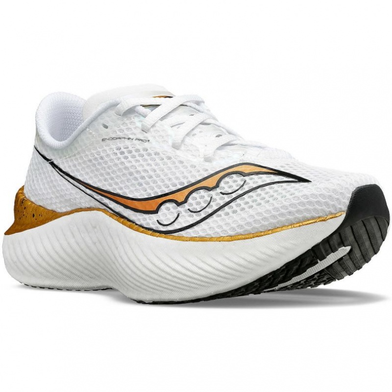 White Saucony Endorphin Pro 3 Men's Running Shoes | PHILIPPINES-DUL