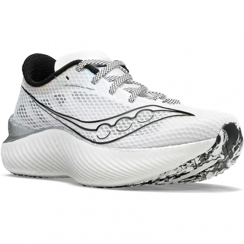 White Saucony Endorphin Pro 3 Men's Running Shoes | PHILIPPINES-PAJ