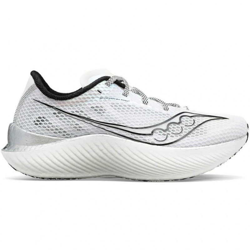 White Saucony Endorphin Pro 3 Men\'s Running Shoes | PHILIPPINES-PAJ